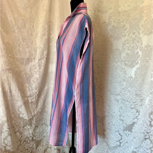 Ladies Blousology Sleeveless Button-front Tunic Top - Picture 4 of 10